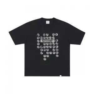NOMANUAL SYMBOL EVOLUTION GRAPHIC T-SHIRT - BLACK