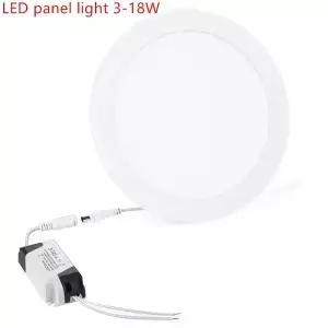 1X 울트라 얇은 Led 패널 통 3w 6w 9w 12w 15w 18w 라운드 천장 조명 내장 AC85265V SMD2835