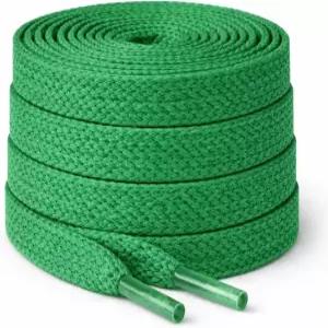 레드 팝 플랫 운동화 끈 - 2켤레 동일한 색상 5/16인치 와이드 코튼 신발 및 교체