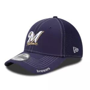 New Era [10059488] 남성용 뉴에라 MLB 39Thirty 네오 플렉스핏 캡 - 밀워키 브루어스