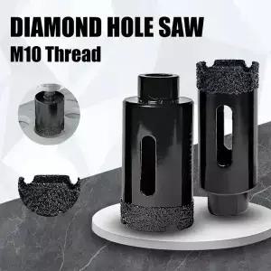 1Pc M10 다이아몬드 브레이징 코어 드라이 드릴 비트 6100mm 도자기 타일용 대리석 유리 화강암 홀쏘 커터