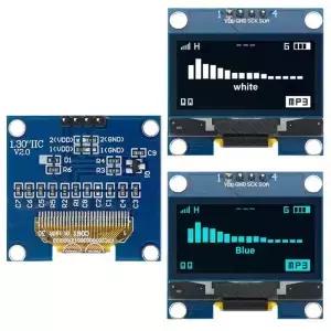 1pcs/5pcs TE 로봇 1.3인치 OLED 디스플레이 모듈 화이트 블루 컬러 드라이브 칩 SH1106 128X64 LCD IIC