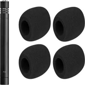 AKG P170 펜슬 콘덴서용 SOULWIT 4Pcs 마이크 팝 필터 보호 커버 윈드스크린 폼 - 블랙