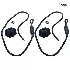 2Pcs 자동차 후면 선반 스트랩 볼 홀딩 코드 차량 뒷문 매는 밧줄 트렁크 보관 패키지 트레이 뚜껑 로프