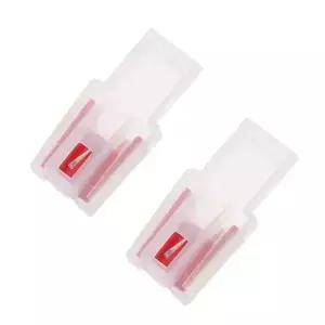 2pcs 더 나은 내구성 턴테이블 스타일러스 바늘 동적 자기 레코드 플레이어 리더 수리 소품