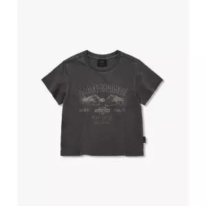 HARLEY-DAVIDSON COLLECTIONS [여성] 이글 크롭 티셔츠 챠콜_HH26111059