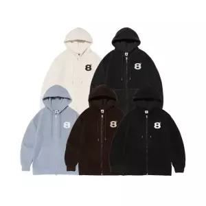 PRIMATE BALL 오버핏 보아 플리스 투웨이 후드 집업 5 COLORS