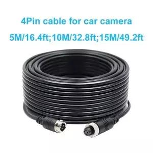 5M/10M/15M/20M 4핀 항공 연장 비디오 케이블 (버스 트럭 밴 로리 RV 모니터 DVR TV 후방 카메라 연결용)