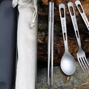 [하프클럽/알티피아]캠핑용 티타늄 수저세트 케이스증정