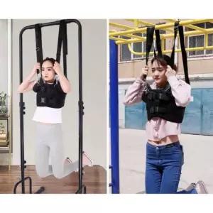 스트레칭 스트랩 견인벨트 메달리기 허리 보호 견인 요추 파워 스트랩