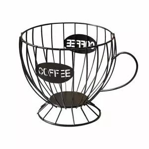 커피 캡슐 보관함 티 사탕 보관통 블랙