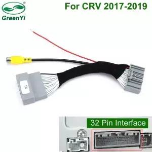 시빅 CRV 20172019 차량용 32핀 후방 카메라 인터페이스 어댑터 케이블 순정 스테레오 모니터 비디오 입력