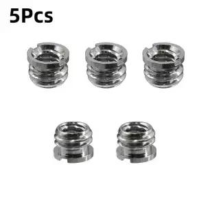 5Pcs 카메라 나사 너트 1/4 3/8 인치 변환 표준 어댑터 퀵 릴리스 삼각대 마운트