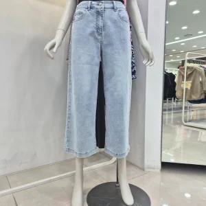꼼빠니아밴딩 와이드 데님 팬츠 CAFU5WDP210_JK