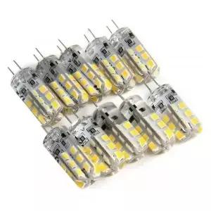 10pcs G4 LED 전구 2W 3W 5W 9W 12W 15W 12V AC 220V 절약 실리콘 램프 360 빔 각도 할로겐 라이트