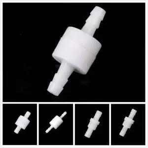 1Pcs 흰색 4mm/6mm/8mm/10mm/12mm 플라스틱 편도 인라인 체크 밸브 액체 물