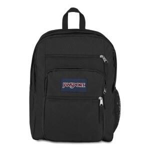 JanSport 노트북 백팩 - 2개의 수납공간이 있는 컴퓨터 가방 인체공학적 어깨끈 15 u201D 슬리브 운반 손잡이 블랙