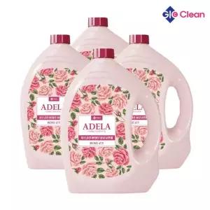 [지오클린] 아델라 섬유유연제 로즈 2.5L 4개