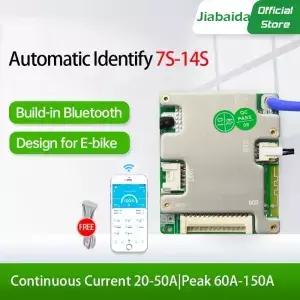 JBD BMS 자동 식별 7s14s 7S 8S 9S 10S 11S 12S 13S 14S 20A 30A LFP NMC 스마트 24V 36V 48V 배터리 관리