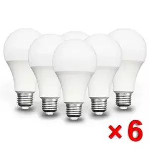 6 개/몫 E27 LED 전구 AC 220V SMD2835 3W 6W 9W 12W 15W 18W 20WLED 램프 야외 조명에 대 한 차가운