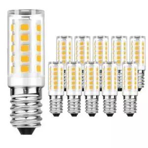 10Pcs 가장 밝은 E14 LED 램프 AC110V 220V 7W 세라믹 SMD2835 전구 따뜻한/차가운 흰색 스포트라이트