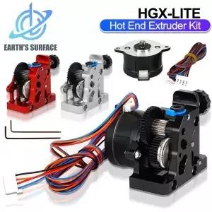 CR10 10S Ender 3 V2 3D 프린터 부품용 고속 모터가 장착된 듀얼 기어 압출기 HGXLITE압출기 경질 강철