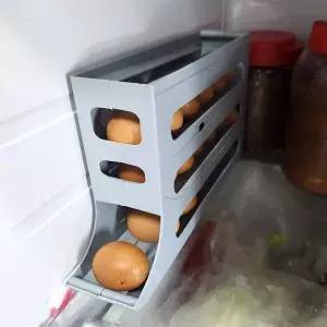 투명 정리 계란 트레이 에그 보관함 슬라이딩 정리함 보관 용기