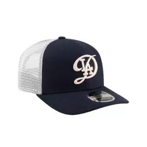 New Era 로스앤젤레스 다저스 9세븐티 네이비 트러커 스냅백 모자
