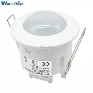 110V 220V 천장 PIR 적외선 바디 모션 센서 감지기 램프 전등 스위치 홀더 LED 전구 자동 ON/OFF