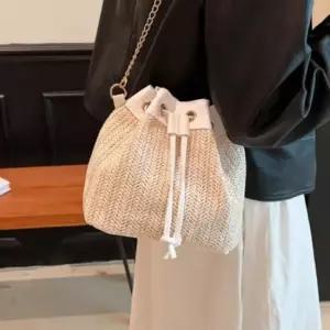 복조리 왕골 체인 버킷백 여름 가방 여자 미니 여름가방 버킷백 여름버킷백 미니버킷백