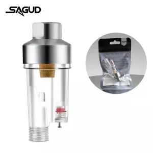 SAGUD 에어브러시 액세서리 인라인 미니 에어 필터 및 워터 트랩은 1/8 스레 호스에 직접 연결됩니다