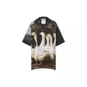 MOSCHINO 구스 프린트 코튼 보일 셔츠 AEF251E 02170554AEF1888 3422079