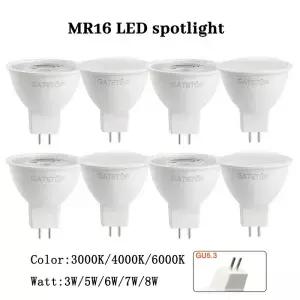 10PCS MR16 전구 GU5.3 스포트라이트 Lampada LED AC 110V 220V 12V Bombillas 스포트 라이트 50W 할로겐