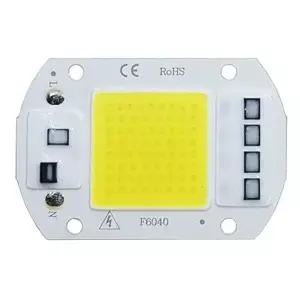 COB LED 램프 칩 AC 220V 전구 10W 20W 30W 50W IP65 높은 전력 스마트 IC DIY 홍수 스포트라이트 야외
