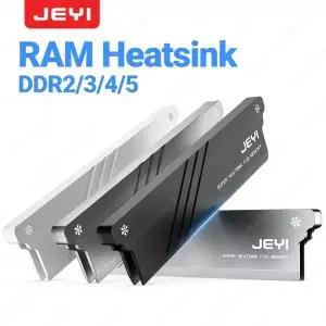 JEYI RAM 히트싱크 DDR2 알루미늄 냉각 메모리 열 패드 PC용 데스크탑 간편 설치