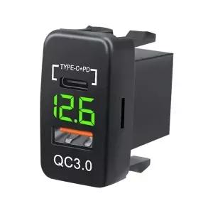 12V24V 자동차 QC3.0 유형 C PD LED 전압계 콘센트 방수 충전기 어댑터 해양에 대 한 USB 충전 포트