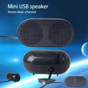 범용 휴대용 미니 스피커 노트북 유선 컴퓨터 USB 사운드 박스 음악 장치 홈 오 액세서리