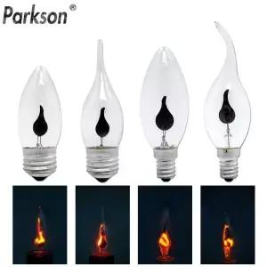 빈티지 에디슨 E14 E27 Led 전구 촛불 빛 효과 3W AC220V 홈 장식 조명 앰플
