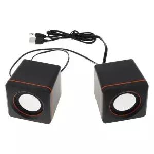 소형 컴퓨터 스피커 데스크탑 2.0 노트북 미니 USB 유선 서브우퍼 홈 오