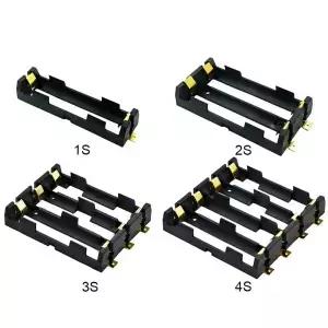 18650 SMT 배터리 거치대 충전식 케이스 브론즈 핀 휴대용 보관함 1S 2S 3S 4S
