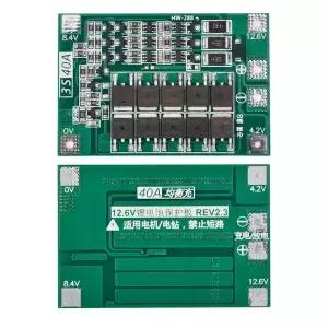 배터리 보호 보드 3S 12V 40A PCB 모듈 18650 26650 균형 충전 기능