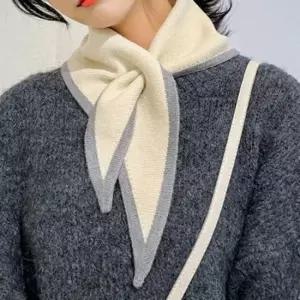 예쁜목도리 여자 니트 머플러 쁘띠 스카프 방한 넥워머 목도리