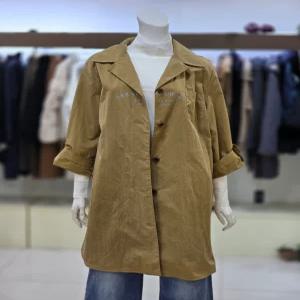 소고  여성 체크 배색 트렌치 코트 TK1YA02