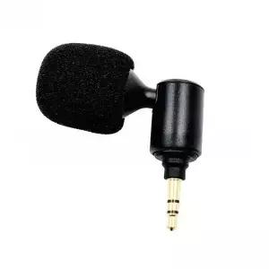 미니 3.5mm 잭 마이크 사운드 카드 전화 카메라 태블릿 소음 감소 대한 소형 경량 휴대용 고감도