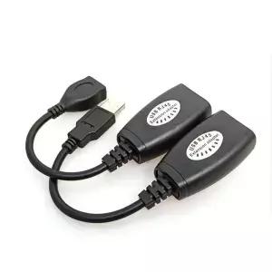 2Pcs 새로운 USB to RJ45 LAN 케이블 연장 어댑터 익스텐더 Cat5 패치 코드 이상의 최대 50M 지원 거리