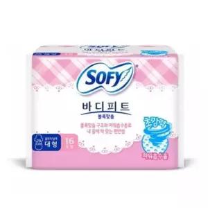 여성용품 쏘피 바디피트 볼록맞춤 대형 생리대 16입x4개