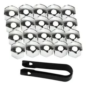 20Pcs 특수 소켓 자동 허브 나사 커버 17mm 볼트 림 외부 장식 보호 자동차 바퀴 너트 캡