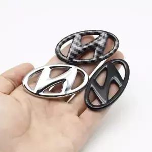 ABS 3D 스티어링 휠 스티커 현대 I40 I20 Tucson Santa Fe Sonata Solaris Accent Elantra Venue 액세서리