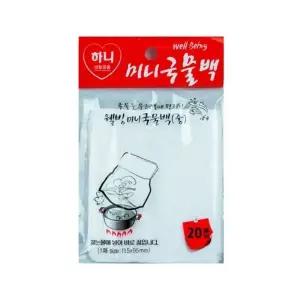투명 미니 국물백 국물내기 우려내기 찜시트 20매 5개 115x95mm 다시팩 WFOMIVZ