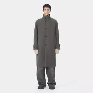[커스텀멜로우](강남점) 역시즌 Brown Wool Highneck Coat (CWCAW25613BRX)